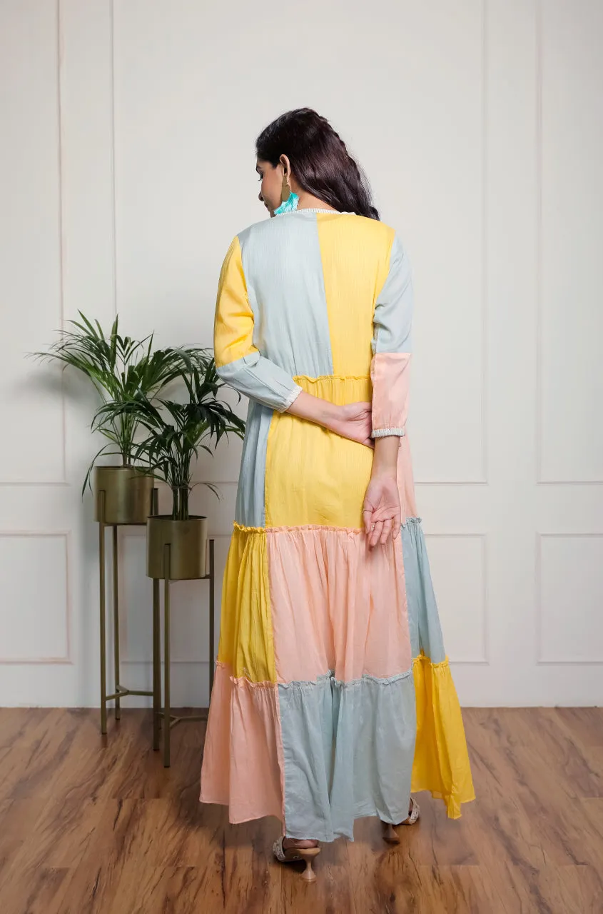Tropical Sunshine Jacket With Dhoti Jumpsuit