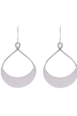 Tulsi earrings, silver