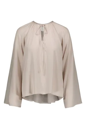 TUNDRA crepe blouse in sand
