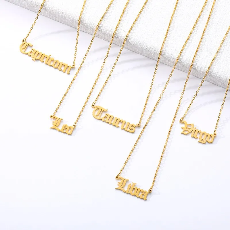 Twelve Constellation Statement Necklaces