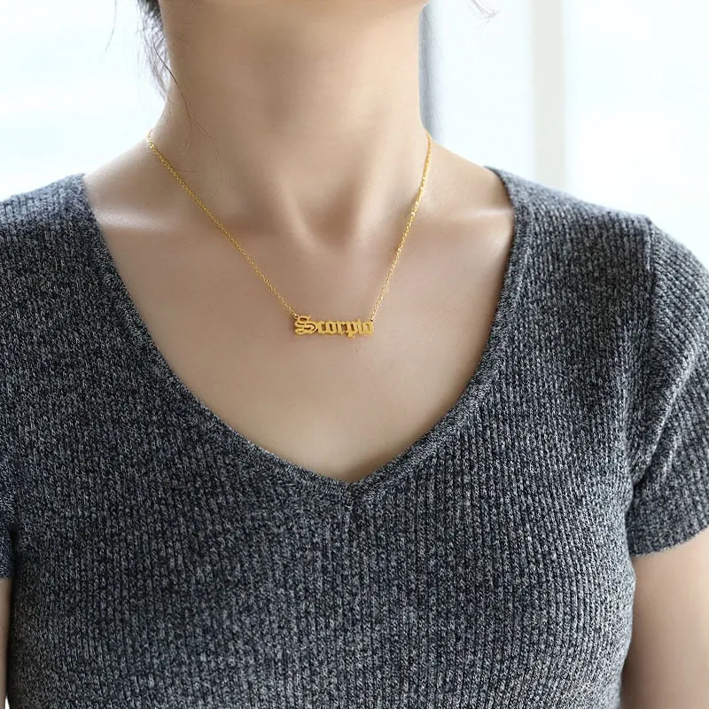Twelve Constellation Statement Necklaces