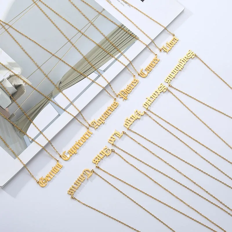 Twelve Constellation Statement Necklaces