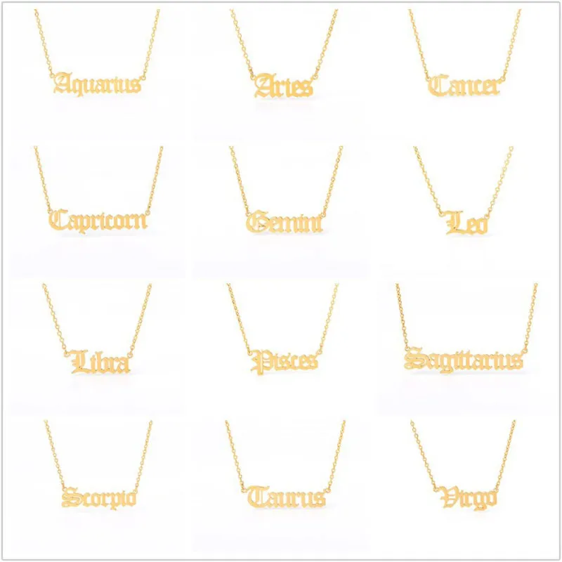 Twelve Constellation Statement Necklaces