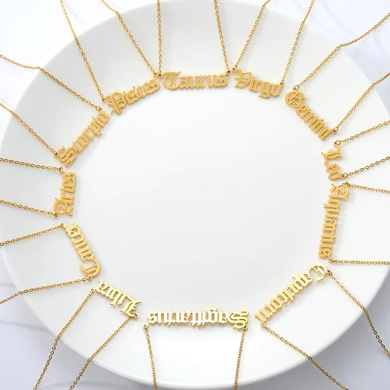 Twelve Constellation Statement Necklaces