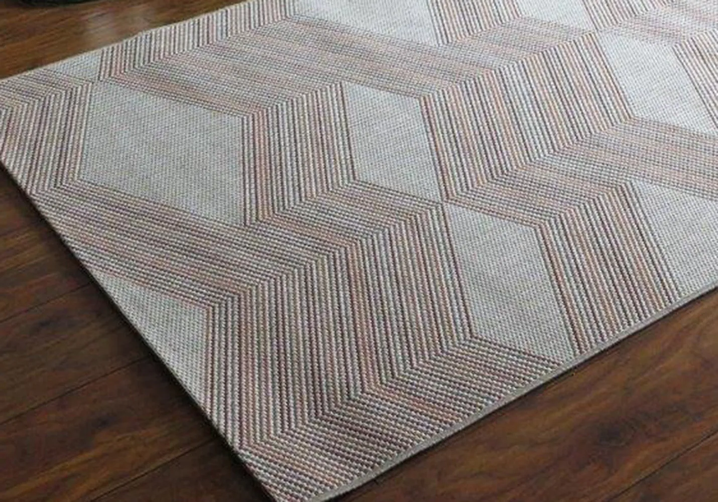 Twist Flat weave Chevron Patterned Rug-160 x 230cm