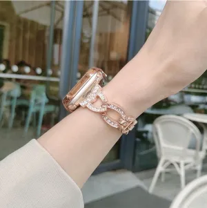 Type X Gold Apple Watch Band, Women Iwatch Silver Band, Stainless Steel Watch Band 38mm 40mm 42mm 44mm, Apple Watch Series 6 5 4 3 2 1 SE