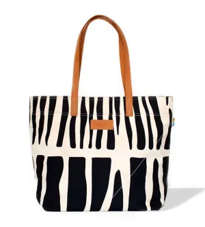 Ubuntu Tote: Black and Eggshell