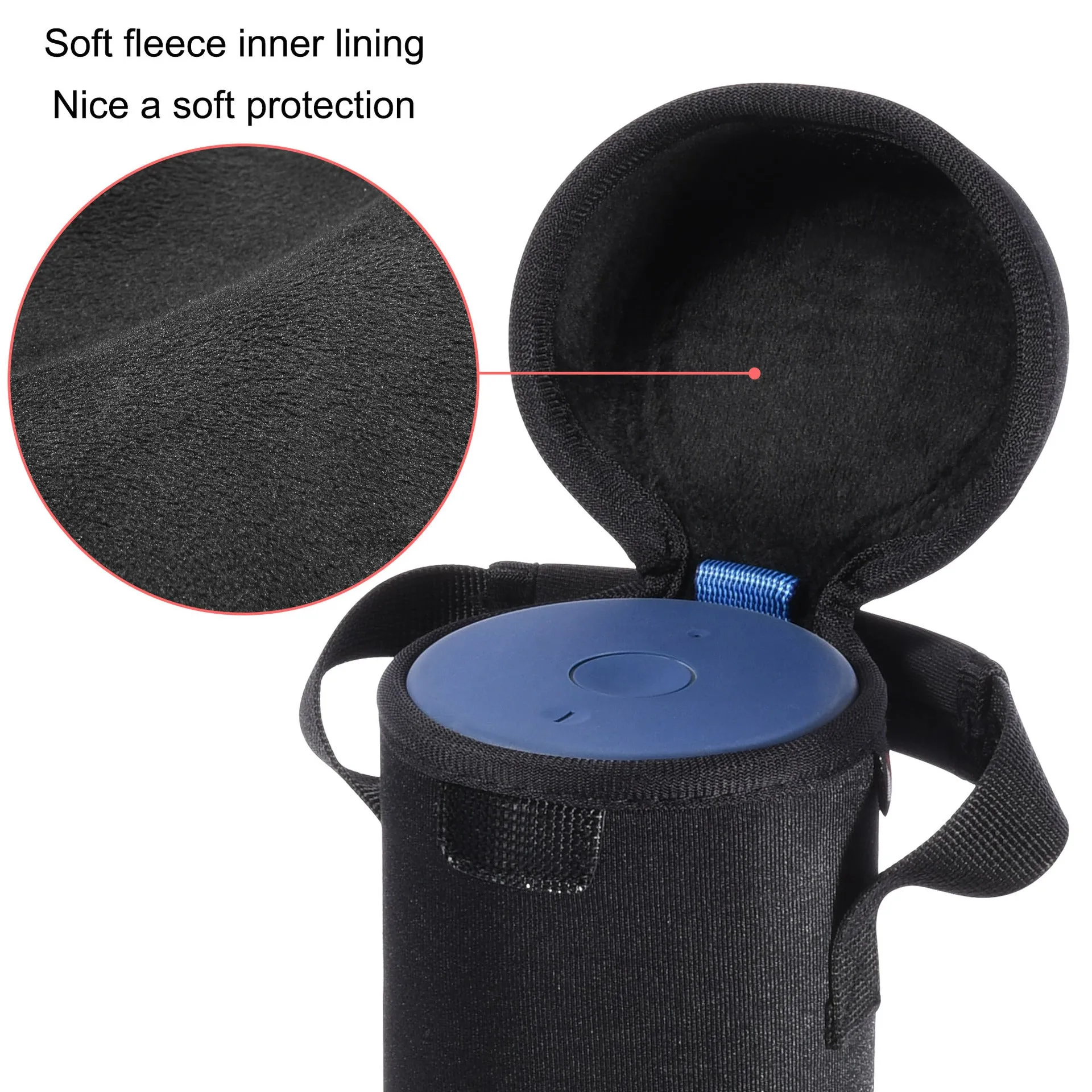 UE Boom 3 Neoprene Speaker Package Portable Belt Fleece-Lined Speaker Protective Sleeve