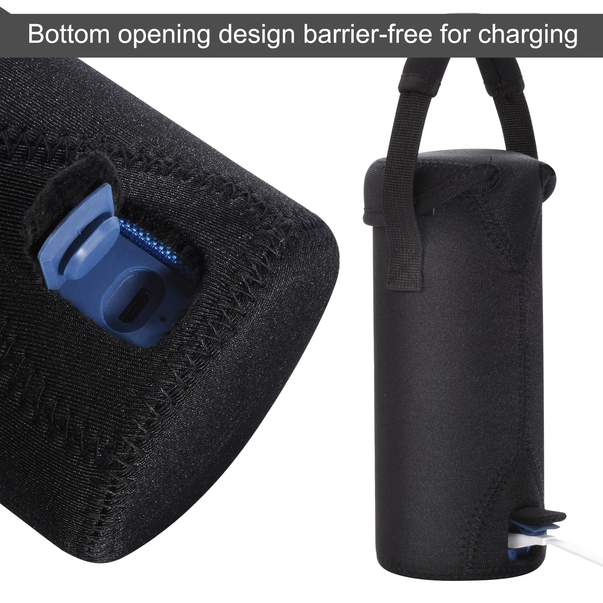 UE Boom 3 Neoprene Speaker Package Portable Belt Fleece-Lined Speaker Protective Sleeve