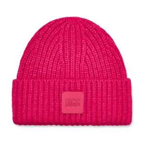 UGG Women's Chunky Rib Beanie in Cerise