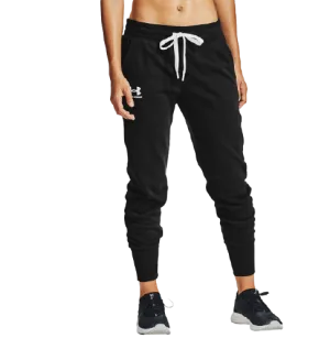 Under Armour Rival Fleece Women Training Pant Black/White