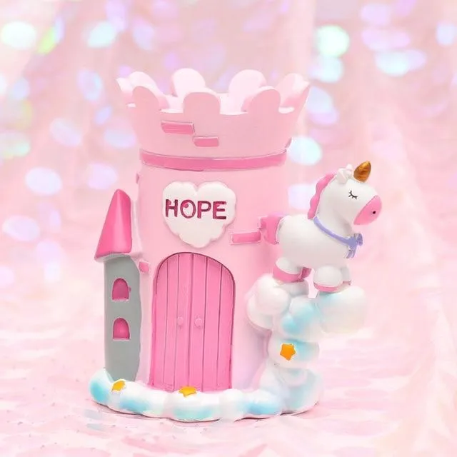 Unicorn Castle Pen Holder