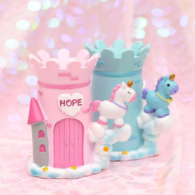 Unicorn Castle Pen Holder
