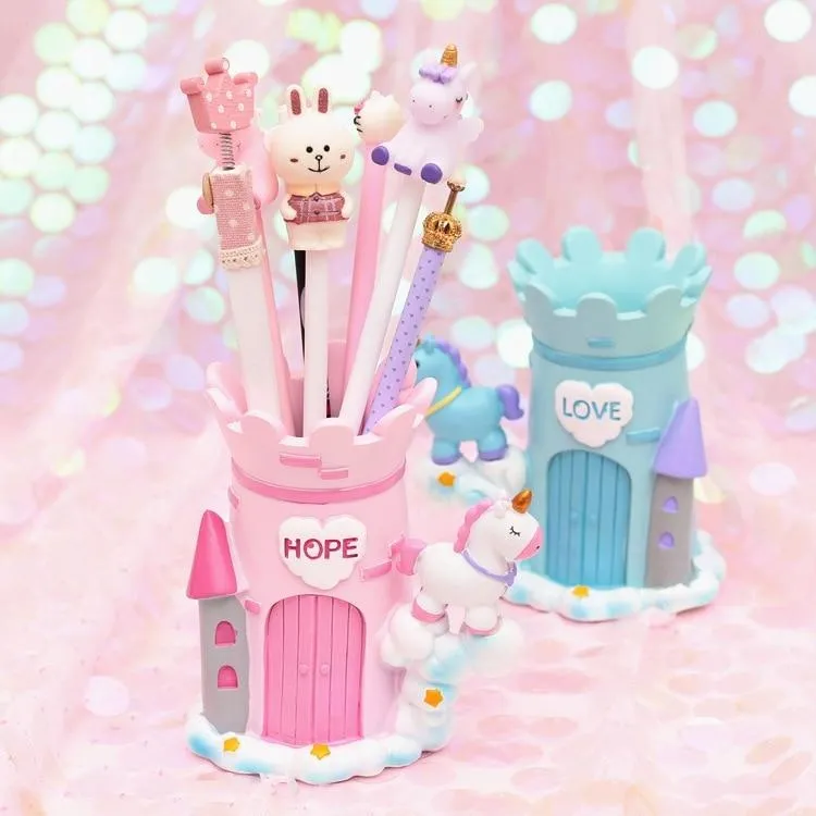Unicorn Castle Pen Holder