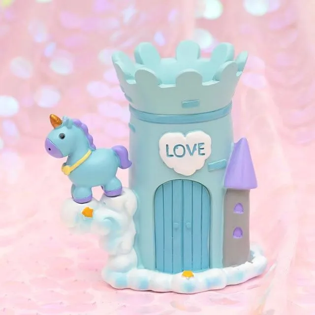 Unicorn Castle Pen Holder