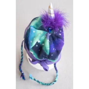 Unicorn Horn Northern Lights Fleece Kids Hat