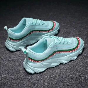 Unisex Colorful Lightweight Comfortable Striped Sneakers