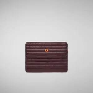 Unisex pc case Vesta in burgundy black