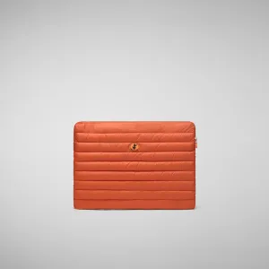 Unisex pc case Vesta in ginger orange
