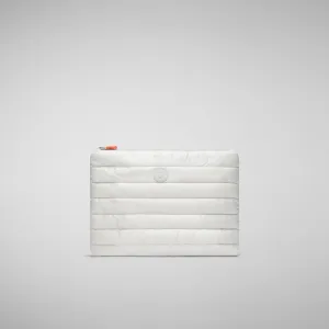 Unisex quilted pouch big Thalassa in FOG GREY