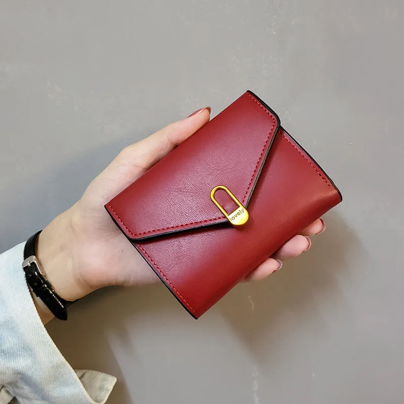 Uniwim Christmas Gifts Women Short Foreskin Clip Wallet