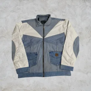 Upcycled Carhartt Denim Utility Jacket - Style 4