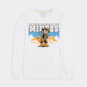 UTEP Miners Vintage Illustration Long Sleeve