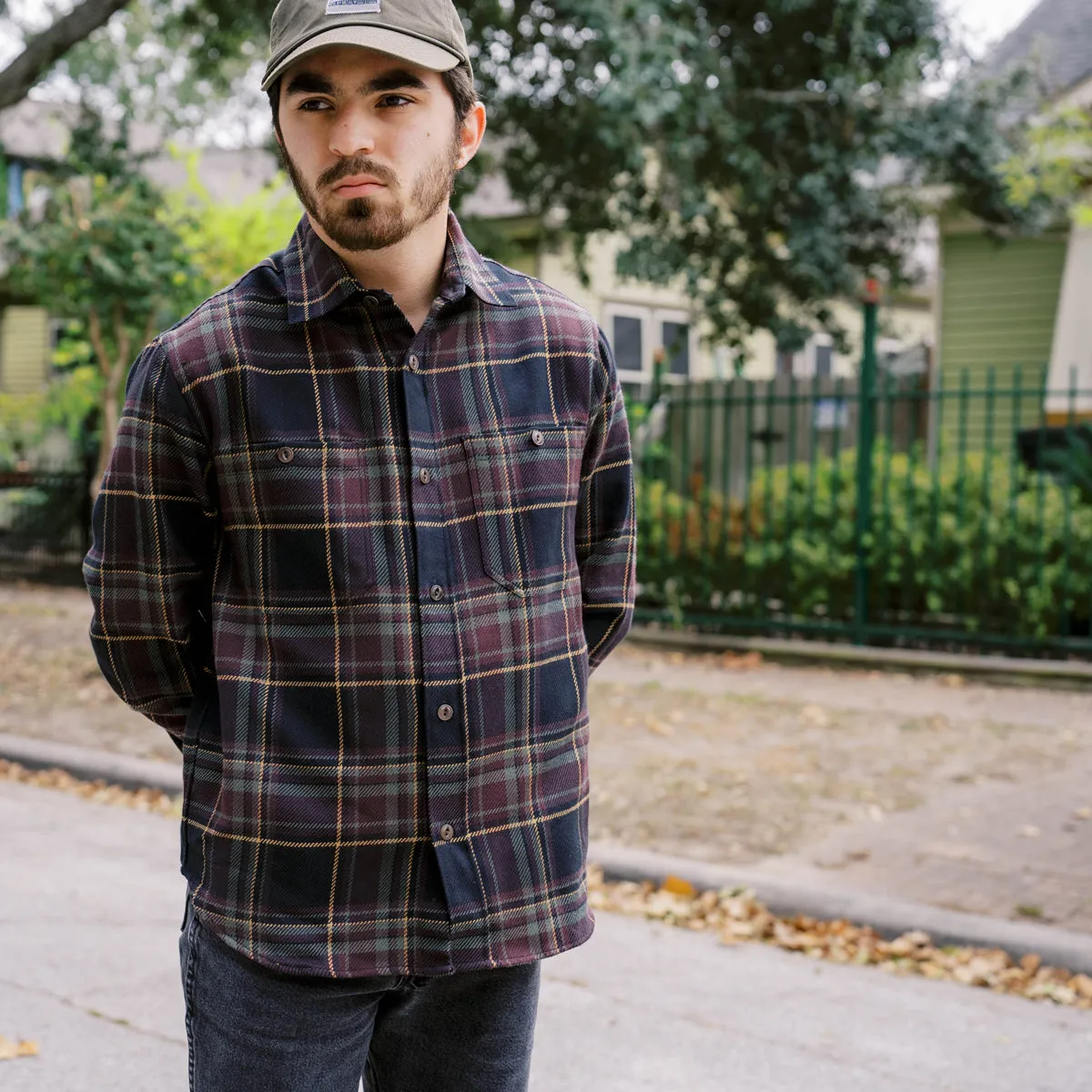 UTILITY FLANNEL - BLACK / OLIVE / PLAID