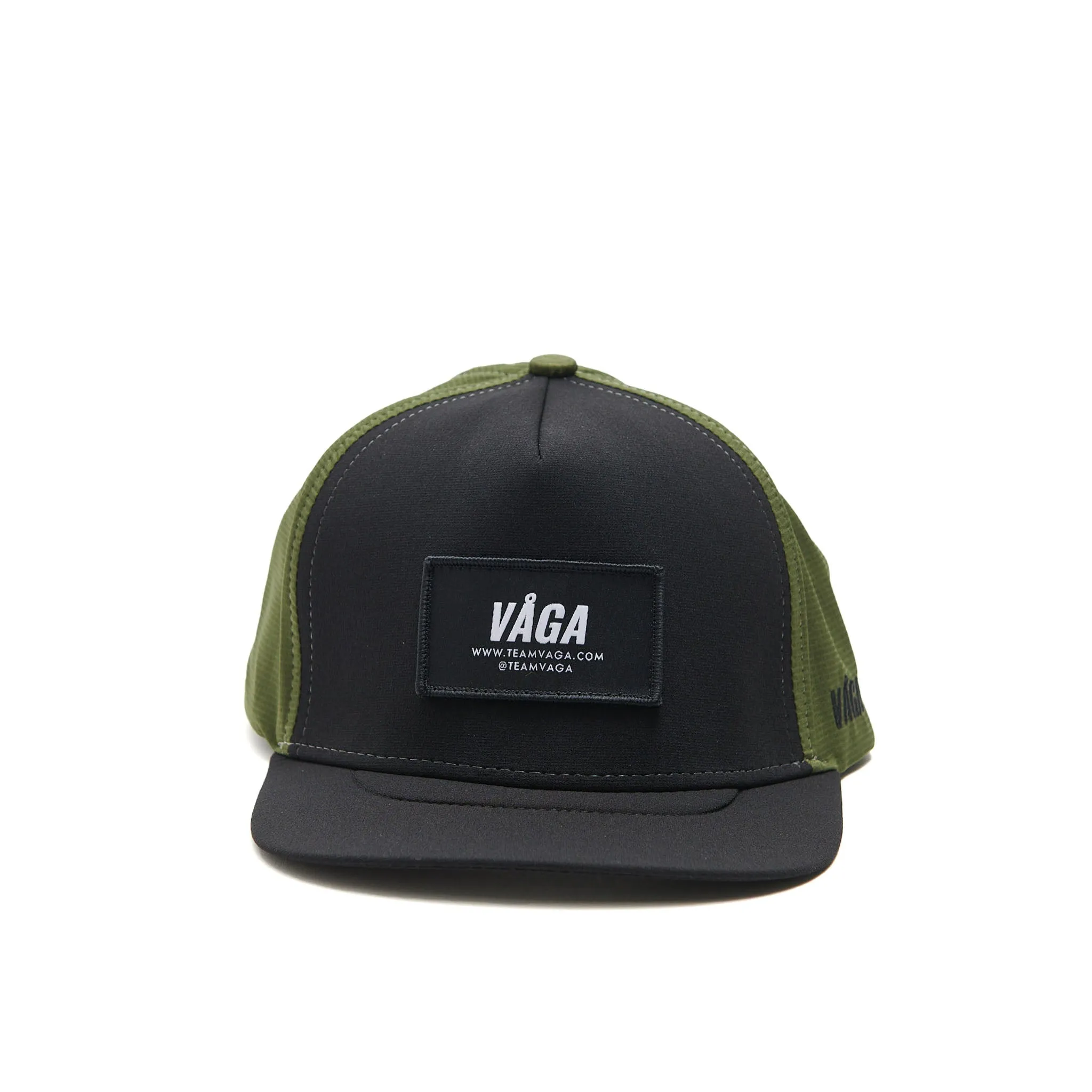 VAGA | Unisex Trucker Cap - Moss Green/Black