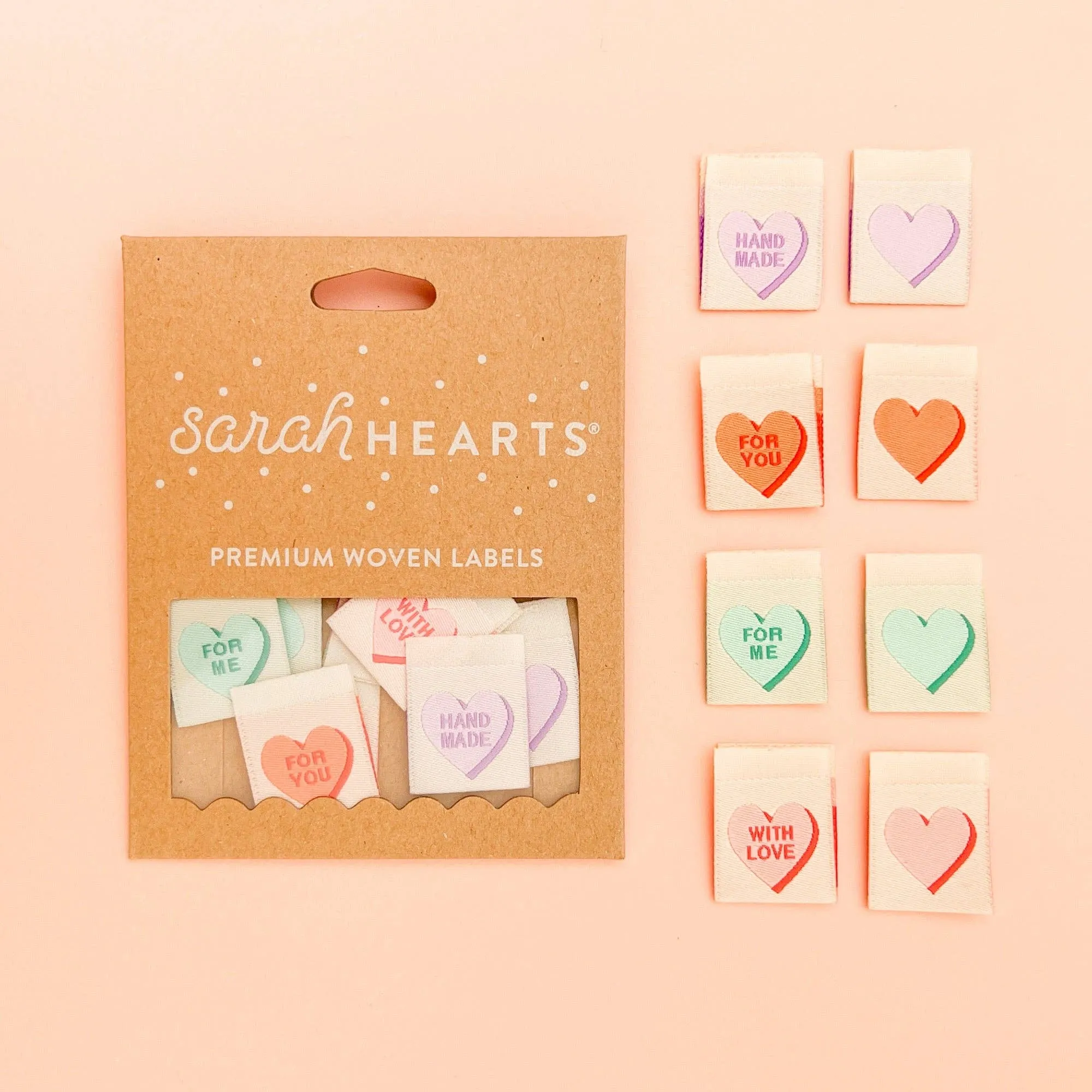 Valentine's Day Candy Heart | Woven Labels