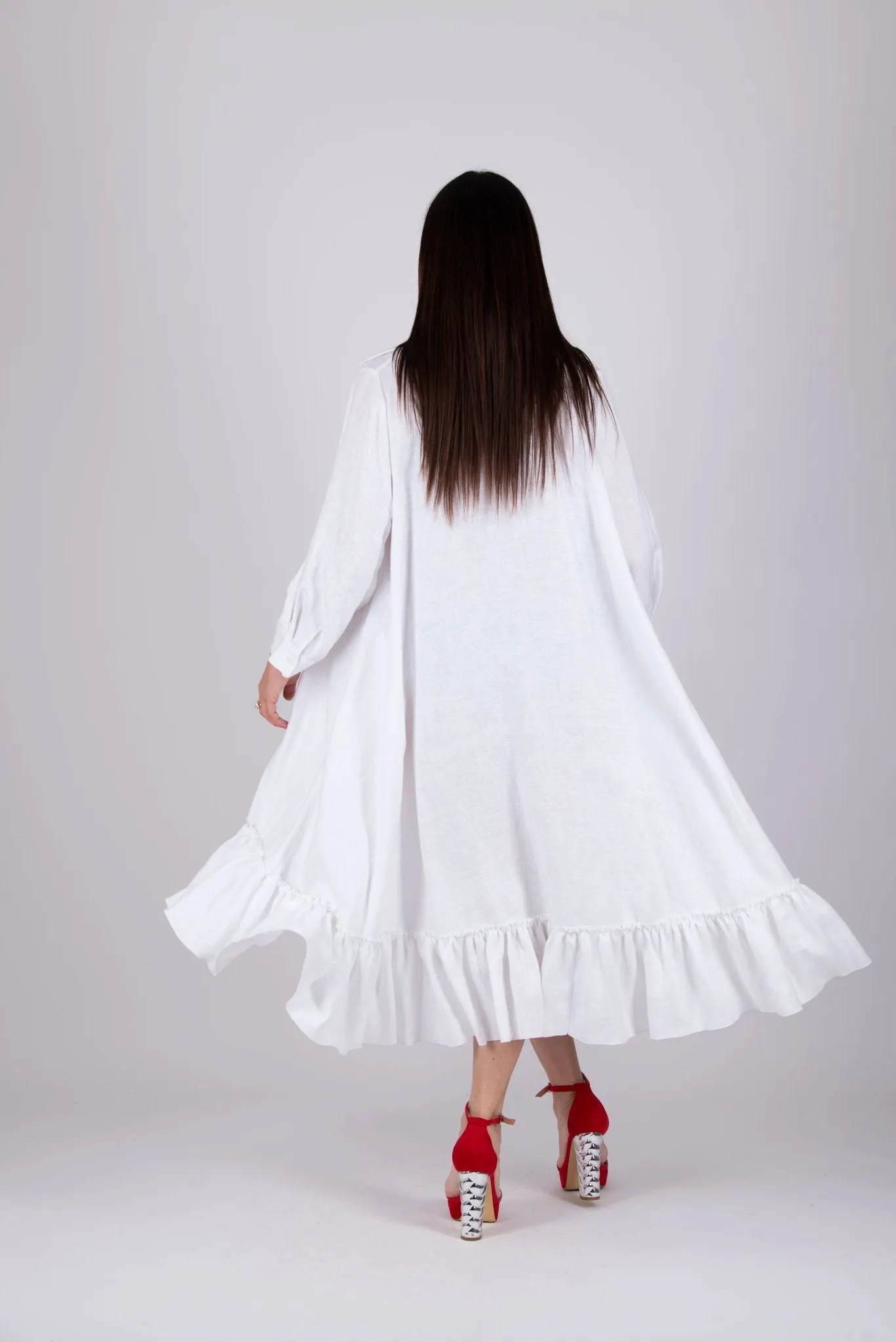VANESA Linen Shirt summer Dress