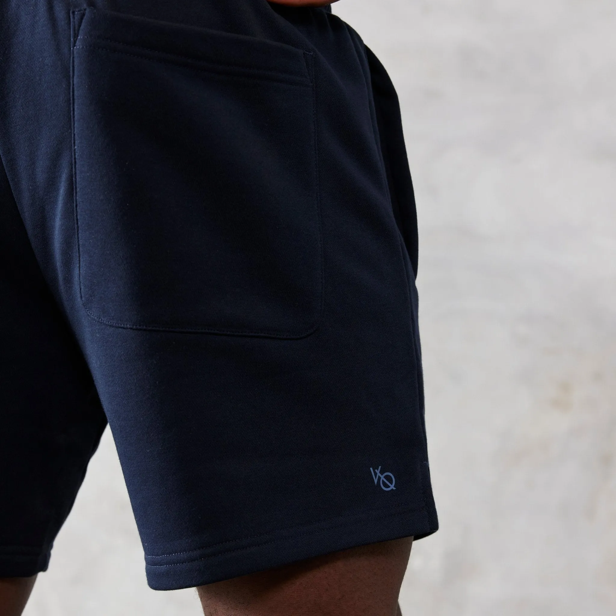 Vanquish Essential Navy Blue Regular Fit Shorts