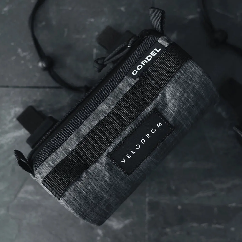VELODROM by Cordel Durum Mini Handlebar Bag - Classic Graphic Grey Metallic