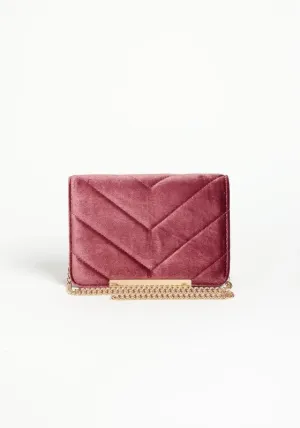 VELVET CROSSBODY PURSE