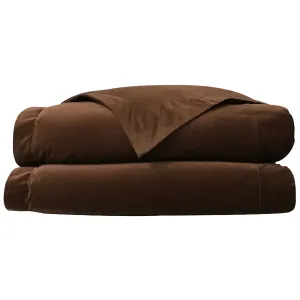 Velvet Duvet Cover in Brown