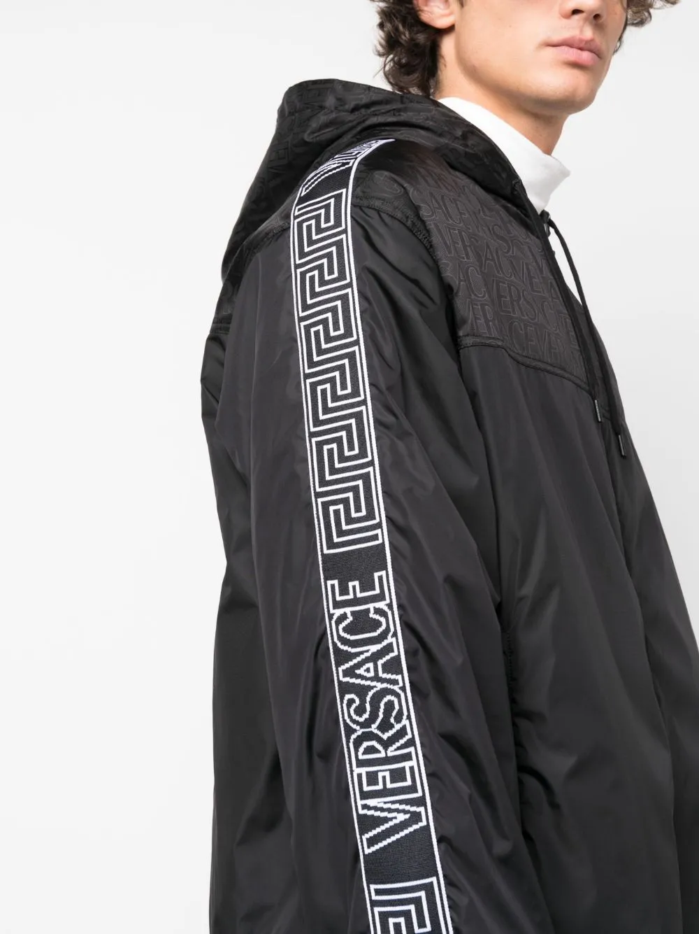 Versace Coats Black