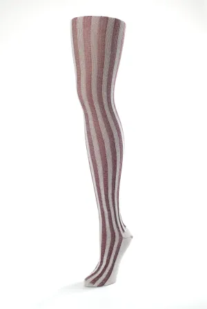 Vertical Ribbed Cotton Stockings