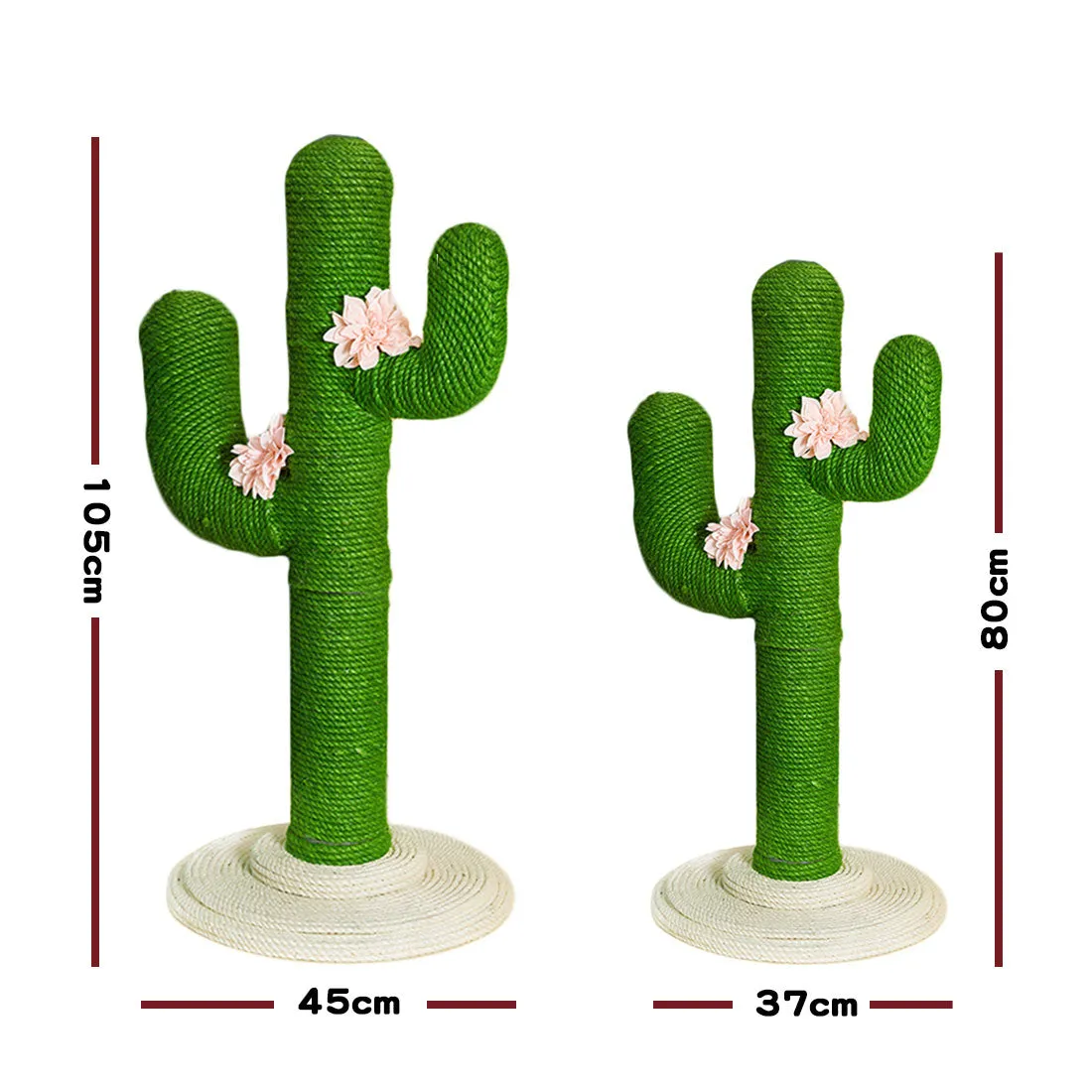 Vetreska Cat Kitten Oasis Cactus Scratcher Tree Cat Climbing Scratching Board Gym