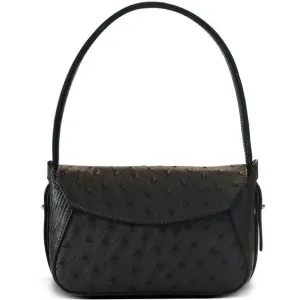 Via Veneta Frankie Leather Small Handbag | Ostrich