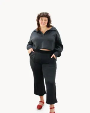 Victoria Polo Fleece Set | BLACK