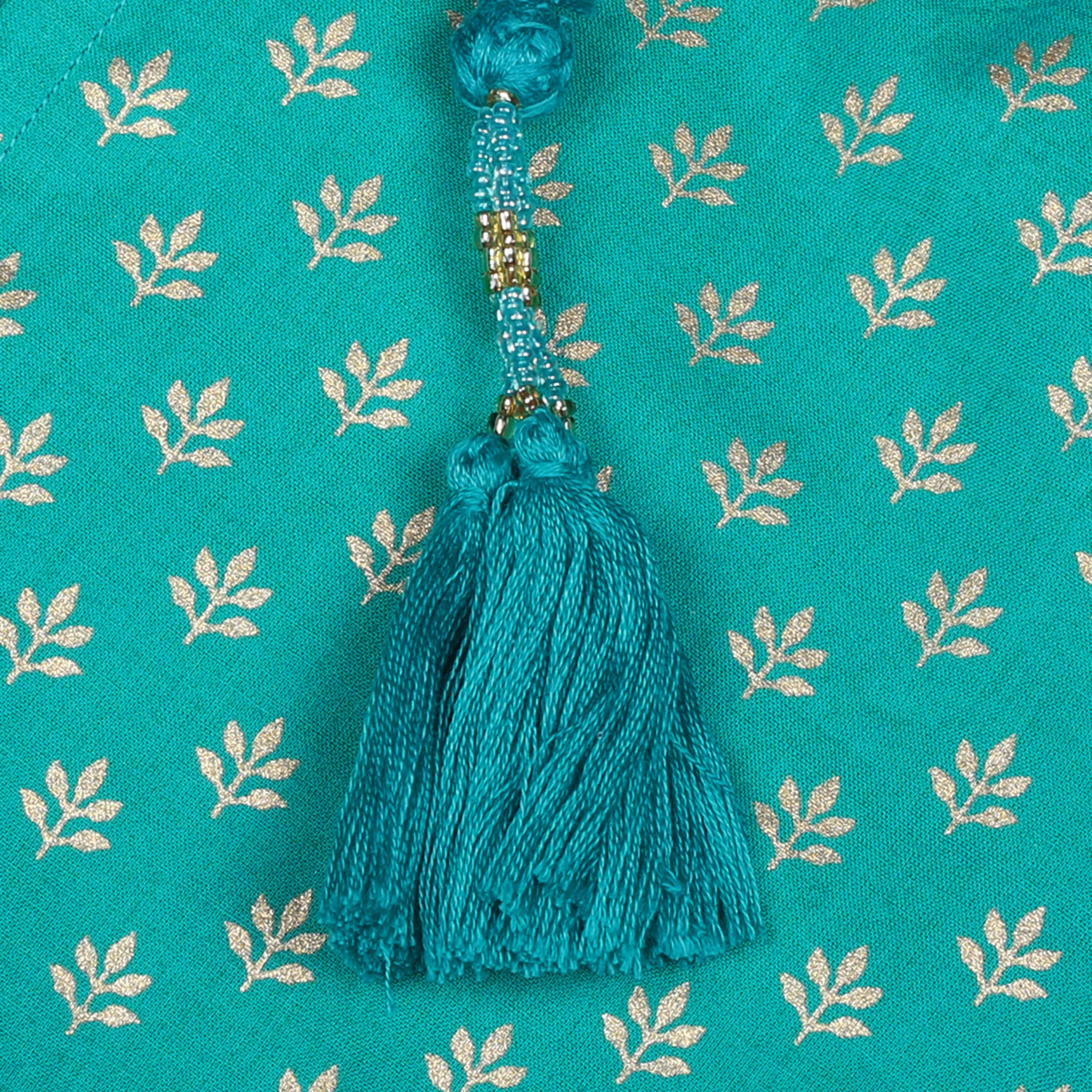 Victoria Turquoise Midi Kaftan Dress Final Sale