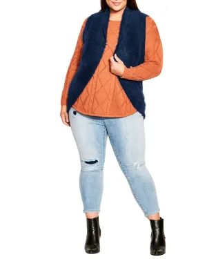 Vida Cozy Vest | Navy