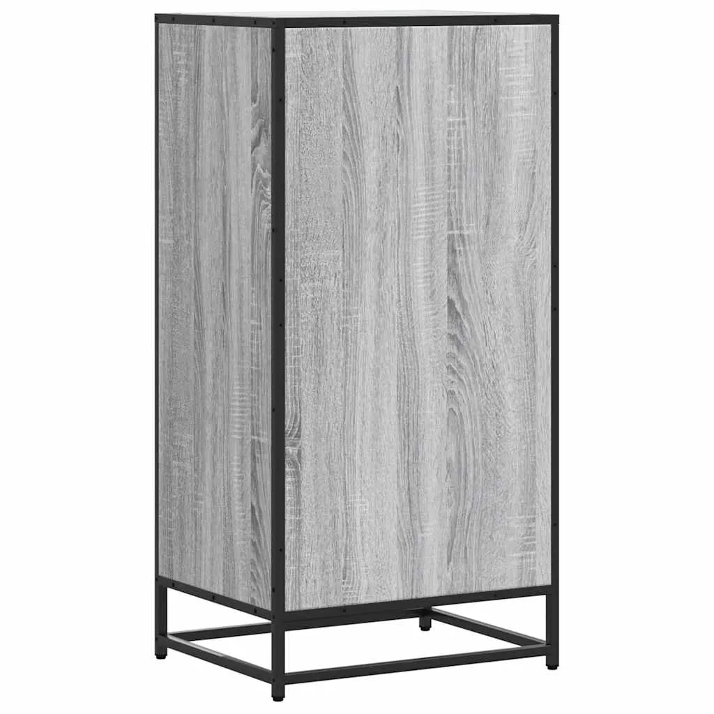vidaXL Shoe Rack Grey Sonoma 48x38x97.5 cm Engineered Wood