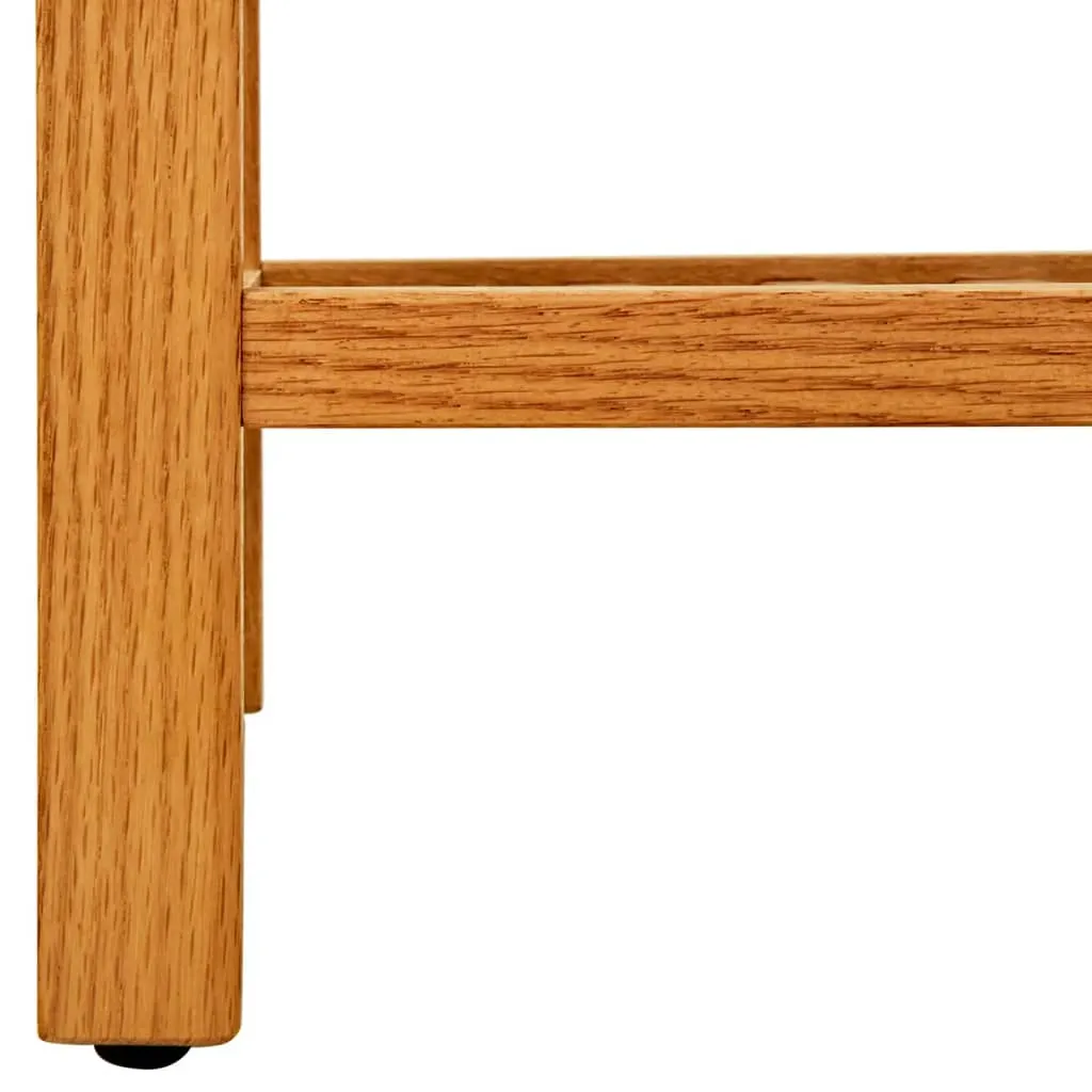 vidaXL Shoe Rack with 3 Shelves 50x27x60 cm Solid Oak Wood