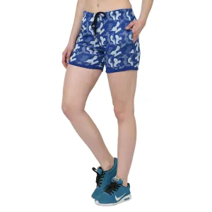 Vimal Jonney Blue Color Shorts For Women
