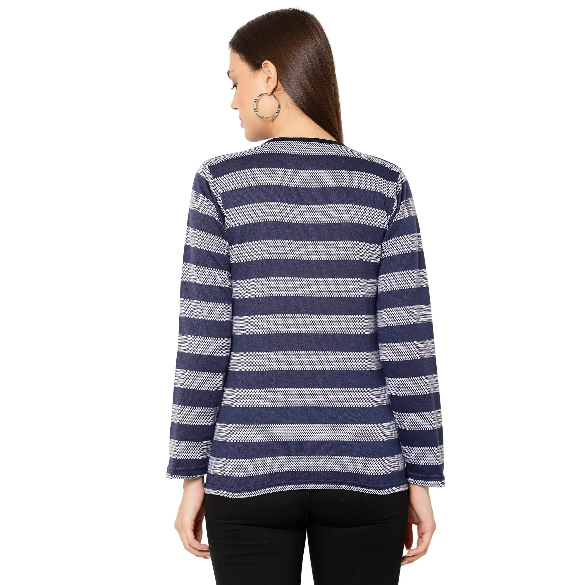 Vimal Jonney Dark Blue Color Full Sleeve Tshirt For Women