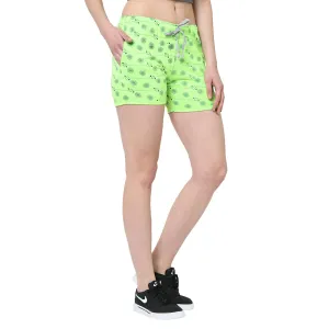 Vimal Jonney Green Color Shorts For Women