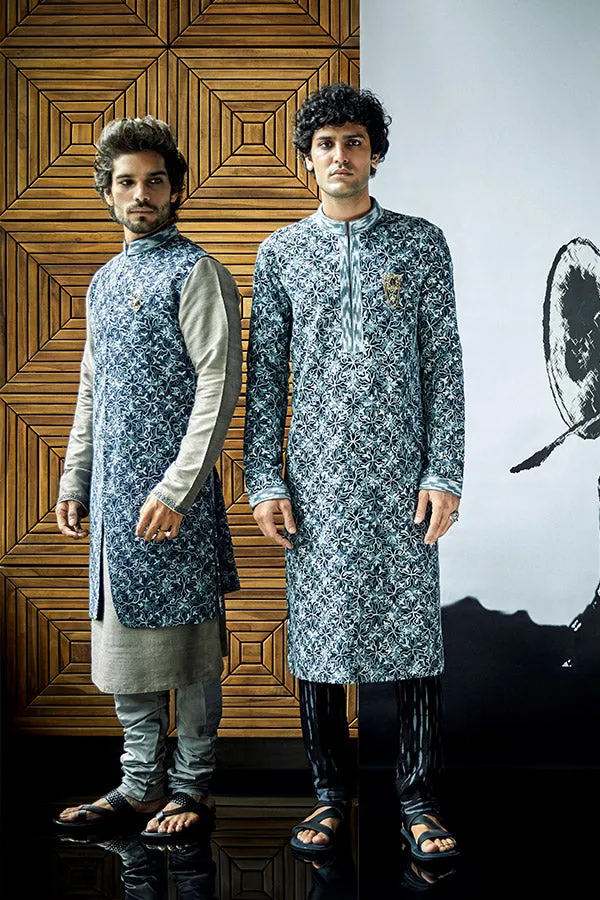 Vine of Troy Sleeveless Sherwani - Aeneas