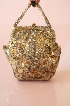 Vintage 1920s Antique Gold Sequin Purse