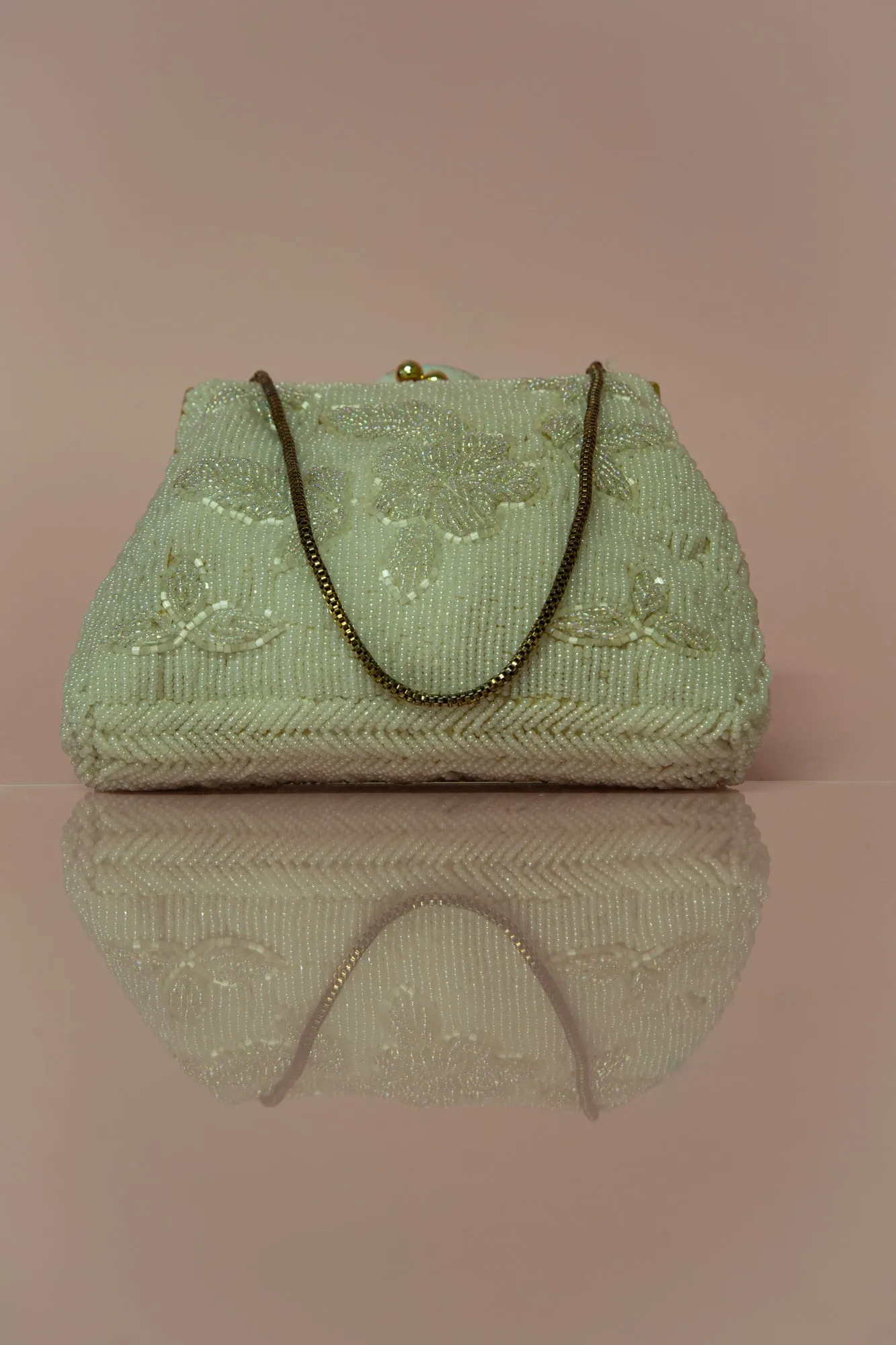 Vintage 1950s Iridescent Beaded Bag